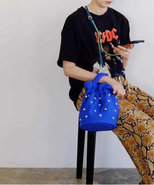 ★SQUARE LINE★CHARMING 2-WAY SHOULDER BAG★ショルダーバッグ 2color 】キルティングチェーンスクエアショルダーバッグ