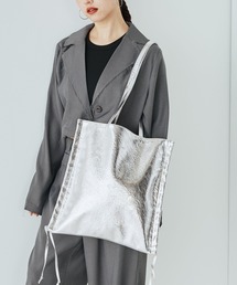 MURUA | 【WEB限定商品】MURUA (ムルーア)メタリックサイドシャーリングリボントートバッグ　A4対応　MR-B1291(トートバッグ)