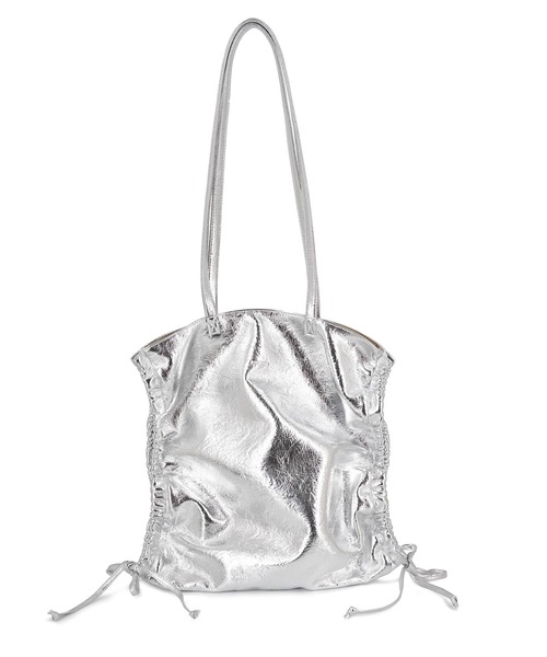 MURUA（ムルーア）の「【WEB限定商品】MURUA (ムルーア)メタリックサイドシャーリングリボントートバッグ　A4対応　MR-B1291（トートバッグ・レディース・シルバー/ブルー・FREE）」の12枚目の写真