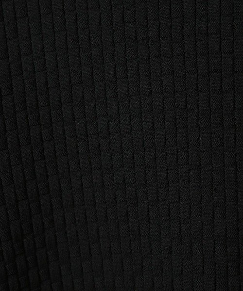 CROWDED CLOSET（クラウデッドクローゼット）の「格子柄モックネックニット（ニット/セーター・メンズ・ホワイト/ネイビー/ブラック/ライトグレー・02/04/03）」の6枚目の写真