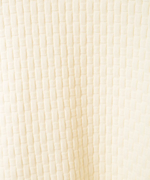 CROWDED CLOSET（クラウデッドクローゼット）の「格子柄モックネックニット（ニット/セーター・メンズ・ホワイト/ネイビー/ブラック/ライトグレー・02/04/03）」の9枚目の写真