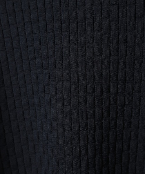 CROWDED CLOSET（クラウデッドクローゼット）の「格子柄モックネックニット（ニット/セーター・メンズ・ホワイト/ネイビー/ブラック/ライトグレー・02/04/03）」の7枚目の写真