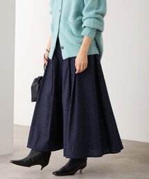 IENA | フラワー刺繍タックフレアスカート(スカート)