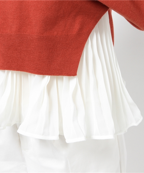 URBAN RESEARCH（アーバンリサーチ）の「UR サイドスリット7分袖セットプルオーバー（その他トップス・レディース・オレンジ/グレー/ネイビー・FREE）」の9枚目の写真