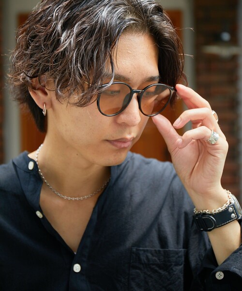 FREAK'S STORE（フリークスストア）の「限定展開 カラーレンズ ファッショングラス/ウェリントン/ボストン/メタル/オーバル/クラウンパント/スクエア（メガネ・メンズ・ブラック系3/ブラック系1/ブラック系5/ホワイト×ブラック/その他2/その他1/ブラウン系3/ブラック系4/ブラック系2/ゴールド×ブラウン/ブラウン系2/ブラウン系1/ブラック系8/ブラック系7/ブラック系6・ﾌﾘ-）」の4枚目の写真