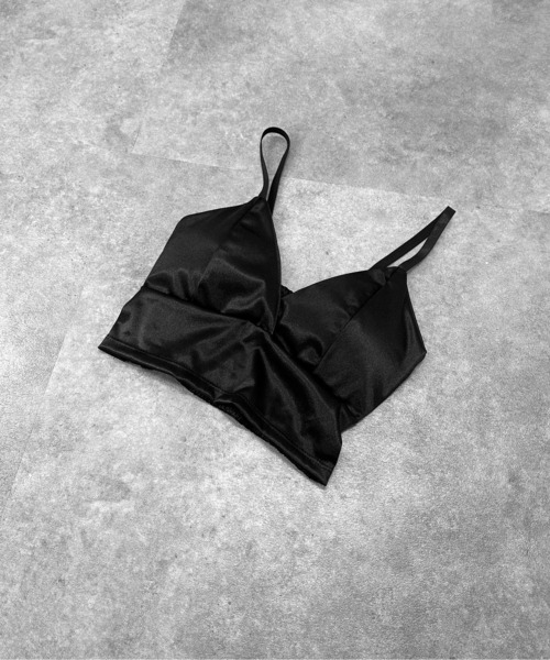 jiasecond.】サテンブラトップ / トップス カットソー