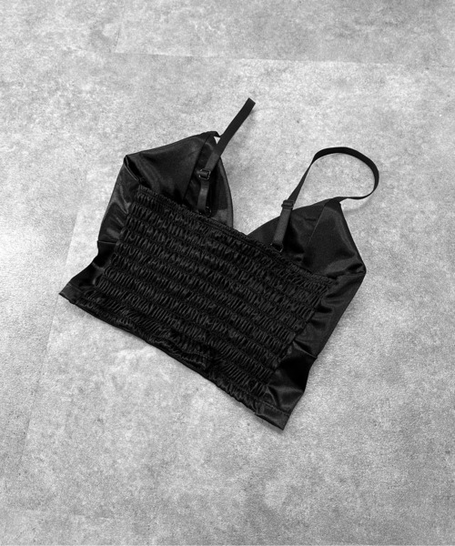 jiasecond.】サテンブラトップ / トップス カットソー