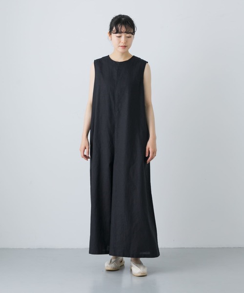 かぐれ（カグレ）の「ワイドオールインワン（サロペット/オーバーオール・レディース・ブラック/ブラウン・FREE）」の5枚目の写真