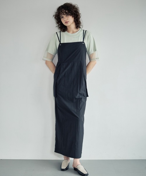 Formeque(フォルミーク)の「【Formeque】シアーTシャツ(Tシャツ/カットソー・レディース・オフホワイト/グリーン・FREE)」の5枚目の写真