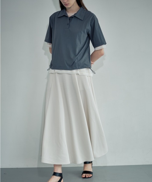 Formeque(フォルミーク)の「【Formeque】シアーTシャツ(Tシャツ/カットソー・レディース・オフホワイト/グリーン・FREE)」の12枚目の写真