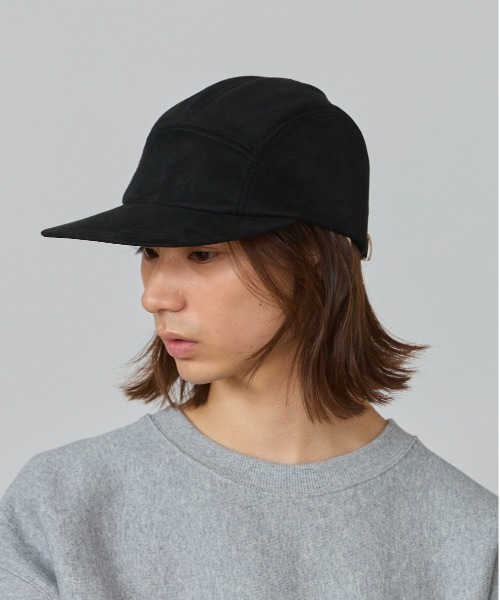 OVERRIDE（オーバーライド）の「OVERRIDE  PE SUEDE WIDE JET CAP / オーバーライド（キャップ・メンズ・ブラック/ベージュ/グレー・FREE）」の4枚目の写真