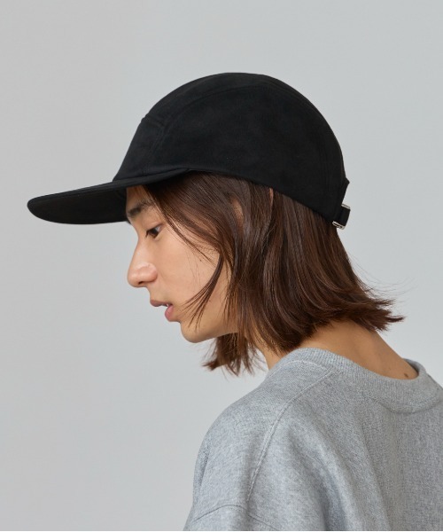 OVERRIDE（オーバーライド）の「OVERRIDE  PE SUEDE WIDE JET CAP / オーバーライド（キャップ・メンズ・ブラック/ベージュ/グレー・FREE）」の6枚目の写真