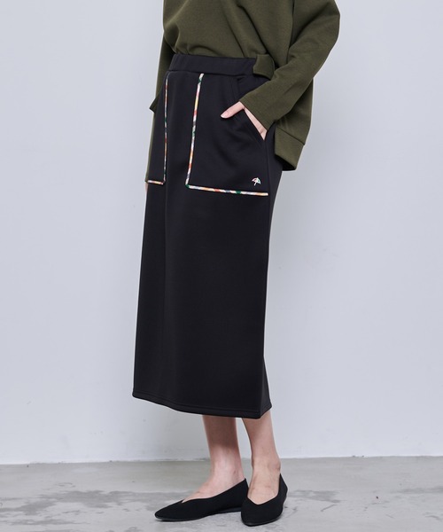 Arnold Palmer（アーノルドパーマー）の「パーマーチェック パイピングスカート（スカート・レディース・ブラック/ネイビー・M/S/L）」の7枚目の写真