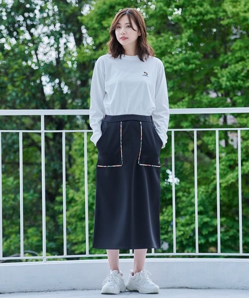 Arnold Palmer（アーノルドパーマー）の「パーマーチェック パイピングスカート（スカート・レディース・ブラック/ネイビー・M/S/L）」の12枚目の写真