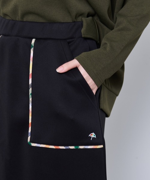 Arnold Palmer（アーノルドパーマー）の「パーマーチェック パイピングスカート（スカート・レディース・ブラック/ネイビー・M/S/L）」の5枚目の写真