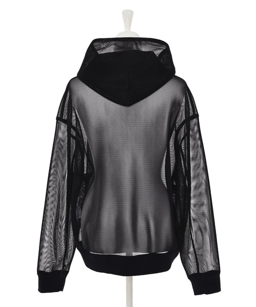 Narcissus（ナルシス）の「メッシュフードジップパーカー　ボンディング（その他アウター・レディース・ホワイト/ブラック・FREE）」の14枚目の写真