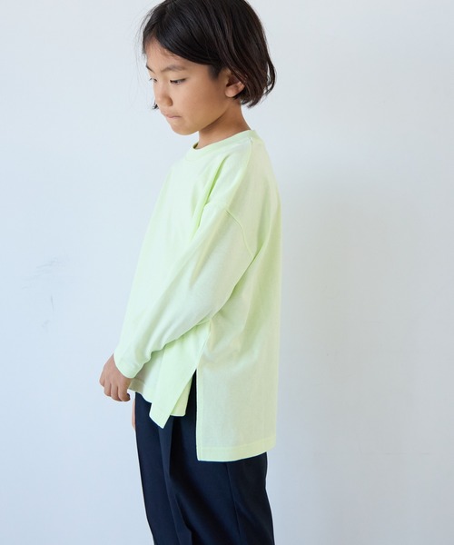 LOWRYS FARM（ローリーズファーム）の「ＵＳＡベーシックＬＳ　134389（Tシャツ/カットソー・キッズ・ホワイト/グリーン/パープル/ブラック/イエロー・110cm/150cm/140cm/130cm/120cm）」の5枚目の写真