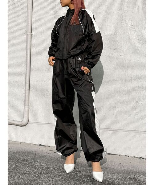 GYDA（ジェイダ）の「【WEB限定】【TINY低身長さん向け】ライントラックパンツ（その他パンツ・レディース・オフホワイト/ブラック・FREE）」の4枚目の写真