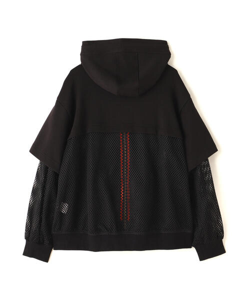 Risley（リズレー）の「Risley/リズレー/レイヤードパーカー（パーカー・レディース・ブラック/ホワイト・F）」の3枚目の写真