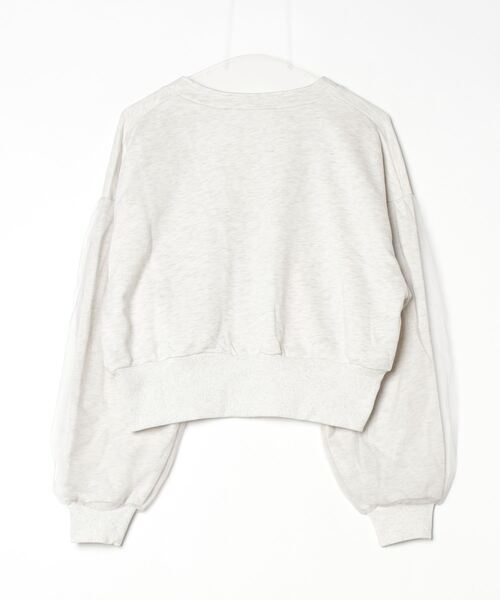 Per sist ence（パーシエンス）の「裏毛×チュールダブルジップカーディガン（カーディガン/ボレロ・レディース・オートミール/ブラック/チャコールグレー/ダークグレー/グレー・FREE）」の6枚目の写真