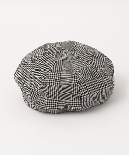 green label relaxing(グリーンレーベルリラクシング)の「GLR チェック ベレー帽 / 帽子 / キッズ(ハンチング/ベレー帽・キッズ・ネイビー/ブラック/ブラウン・FREE)」の10枚目の写真