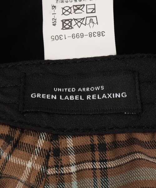 green label relaxing(グリーンレーベルリラクシング)の「GLR チェック ベレー帽 / 帽子 / キッズ(ハンチング/ベレー帽・キッズ・ネイビー/ブラック/ブラウン・FREE)」の15枚目の写真
