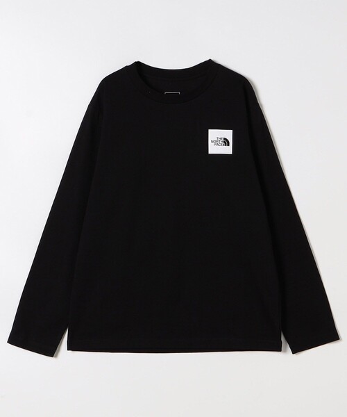 FREAK'S STORE(フリークスストア)の「限定展開 THE NORTH FACE/ザ・ノース・フェイス キッズ ロングスリーブスモールスクエアロゴティー / KIDS L/S S-SQU LOGO T / NTJ32357(Tシャツ/カットソー・キッズ・ブラック/ホワイト/ベージュ・150/120/140/130)」の2枚目の写真