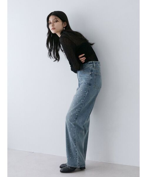 MURUA（ムルーア）の「ウェーブシアーニット（ニット/セーター・レディース・ブラック/ブルー/パープル・FREE）」の11枚目の写真