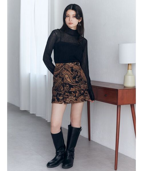 MURUA（ムルーア）の「ウェーブシアーニット（ニット/セーター・レディース・ブラック/ブルー/パープル・FREE）」の21枚目の写真