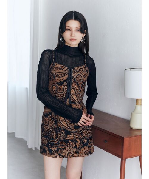 MURUA（ムルーア）の「ウェーブシアーニット（ニット/セーター・レディース・ブラック/ブルー/パープル・FREE）」の22枚目の写真