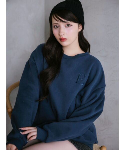 EATME（イートミー）の「バニーオーバースウェット（スウェット・レディース・アイボリー/ブラック/ネイビー・FREE）」の3枚目の写真