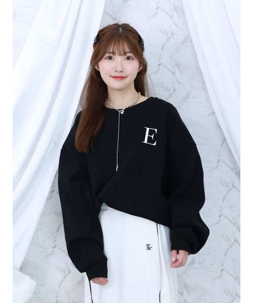 EATME（イートミー）の「バニーオーバースウェット（スウェット・レディース・アイボリー/ブラック/ネイビー・FREE）」の2枚目の写真