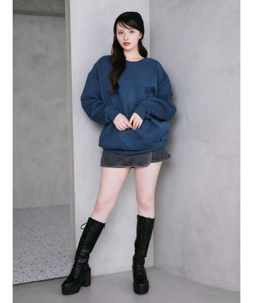 EATME（イートミー）の「バニーオーバースウェット（スウェット・レディース・アイボリー/ブラック/ネイビー・FREE）」の7枚目の写真