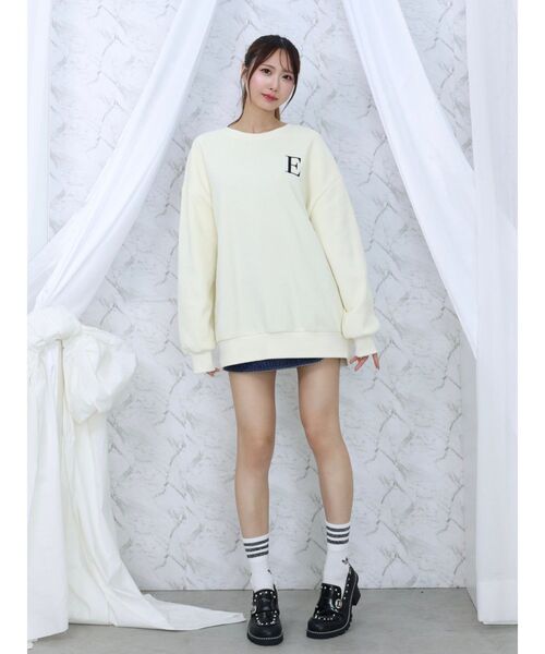 EATME（イートミー）の「バニーオーバースウェット（スウェット・レディース・アイボリー/ブラック/ネイビー・FREE）」の11枚目の写真