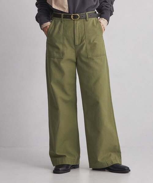 green label relaxing（グリーンレーベルリラクシング）の「＜at ease＞ ベイカー パンツ（その他パンツ・レディース・オリーブ・36/38/40/34）」の11枚目の写真