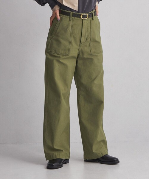 green label relaxing（グリーンレーベルリラクシング）の「＜at ease＞ ベイカー パンツ（その他パンツ・レディース・オリーブ・36/38/40/34）」の12枚目の写真