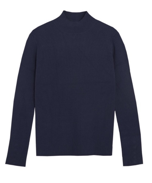 Pierrot（ピエロ）の「ゴールドボタンリブニット ハイネック（ニット/セーター・レディース・アイボリー/ブラック/ネイビー/チャコール/オレンジ/ホワイト×ブラック/キャメル/ブルーグリーン・M/L/LL）」の22枚目の写真