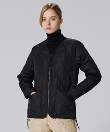 CLEL】Volume Highneck Short Padded Jacket/ボリュームハイネック