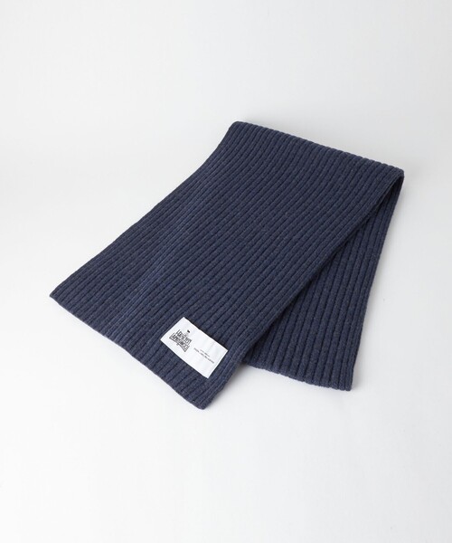 green label relaxing（グリーンレーベルリラクシング）の「ハミルトンラム リブマフラー（マフラー・メンズ・グレー/ダークブラウン/オレンジ/ネイビー・FREE）」の11枚目の写真