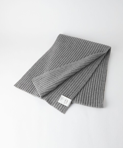 green label relaxing（グリーンレーベルリラクシング）の「ハミルトンラム リブマフラー（マフラー・メンズ・グレー/ダークブラウン/オレンジ/ネイビー・FREE）」の21枚目の写真