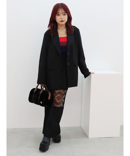 EVRIS(エヴリス)の「レース切り替えロングスカート(スカート・レディース・グレー/ブラック・SMALL/MEDIUM)」の14枚目の写真