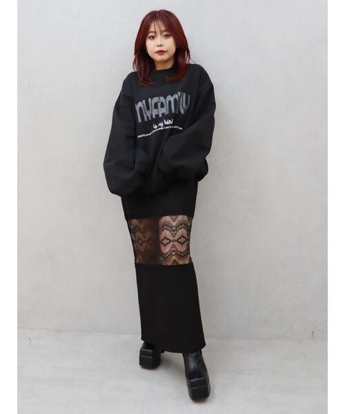 EVRIS(エヴリス)の「レース切り替えロングスカート(スカート・レディース・グレー/ブラック・SMALL/MEDIUM)」の17枚目の写真