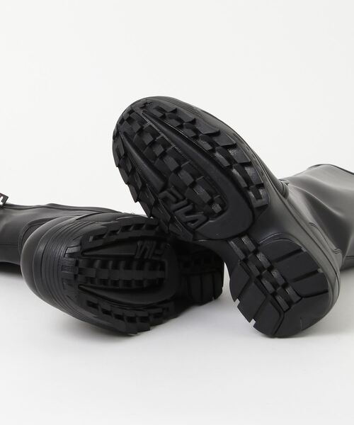 FILA（フィラ）の「ディスラプター ウェッジ ロングブーツ / Disruptor Wedge Long Boots / 厚底（ブーツ・レディース・ブラック・23.5cm/24.5cm/25.5cm/23.0cm/24.0cm/25.0cm）」の3枚目の写真