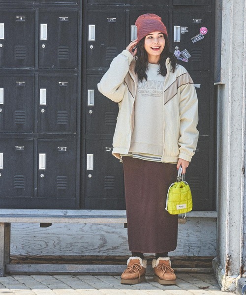 niko and...（ニコアンド）の「オリジナルフェイクムートンモカシンブーツ（モカシン/デッキシューズ・レディース・キャメル/ブラック/アニマル・MEDIUM/LARGE/SMALL）」の20枚目の写真