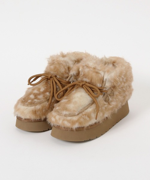 オリジナルフェイクムートンモカシンブーツ（モカシン/デッキシューズ