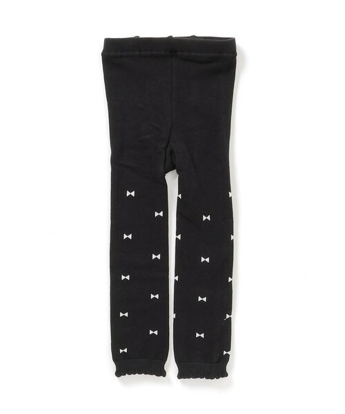 apres les cours（アプレレクール）の「リボン・お花柄レギンス（レギンス/スパッツ・キッズ・ブラック/アイボリー・90/100/110/120/140）」の6枚目の写真