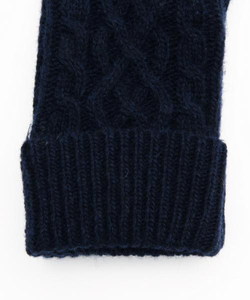 BEAMS LIGHTS Men's(ビームスライツ メンズ)の「BEAMS LIGHTS / ケーブルニットグローブ(手袋・メンズ・ホワイト/グレー/ブラック/ネイビー・ONE SIZE)」の10枚目の写真