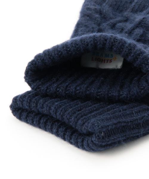 BEAMS LIGHTS Men's(ビームスライツ メンズ)の「BEAMS LIGHTS / ケーブルニットグローブ(手袋・メンズ・ホワイト/グレー/ブラック/ネイビー・ONE SIZE)」の12枚目の写真