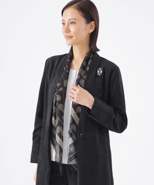 【セール】【ウォッシャブル】シルク混剣先ストール（ストール/ショール）｜TRANS WORK（トランスワーク）