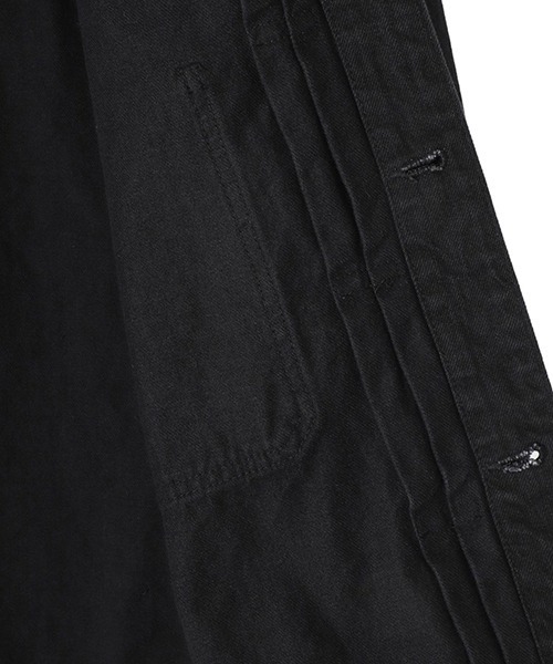 PORTER CLASSIC（ポータークラシック）の「PORTER CLASSIC / ポータークラシック：STEINBECK DENIM JACKET：PC-005-2861[COR]（デニムジャケット・メンズ・ブラック・L）」の6枚目の写真